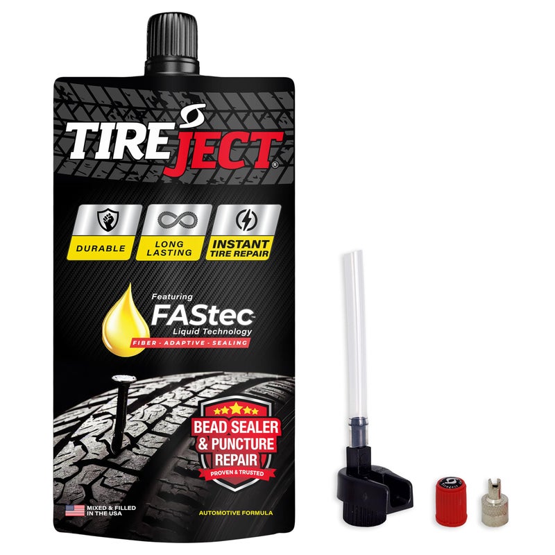 TireJect Automotive Full-Size Truck/SUV 2-in-1 Tire Sealant & Bead Sealer Kit for tire Repair of leaks and punctures - Image 1